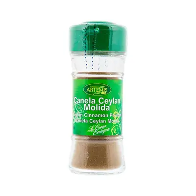 ARTEMIS Sazonador bio canela cey molida 25 gr 