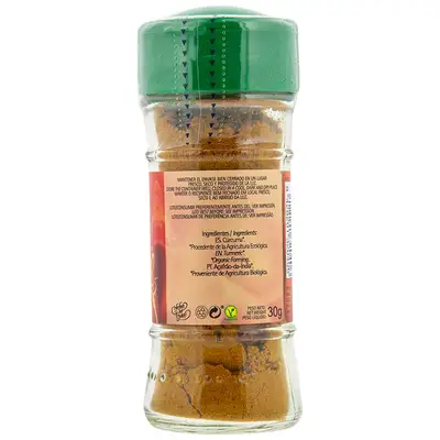 ARTEMIS Sazonador bio curcuma 30 gr 