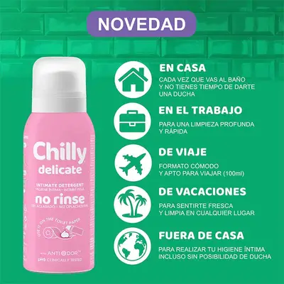 CHILLY Jabon intimo delicado sin aclarado 100 ml 