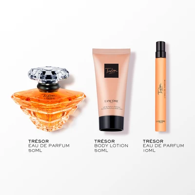 LANCOME Estuche <br> tresor eau de parfum 50ml <br> vaporizador + body lotion <br> + 10 ml vaporizador 