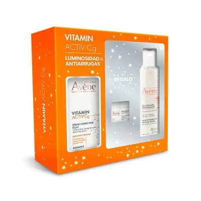 AVENE Pack serum vitamina c 30 ml + agua micelar 100 ml + mini crema hyaluron activ b3 7 ml 