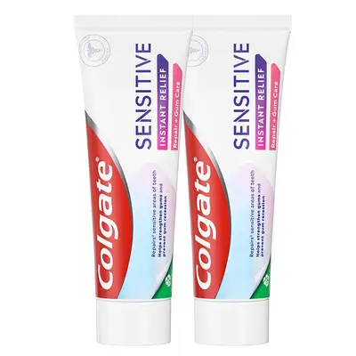 COLGATE Dentifrico alivio inmediato encias 2x75 ml 