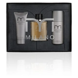 MILANO Set esencia set 100 ml vaporizador + after shave 100 ml + gel de ducha 100 ml 