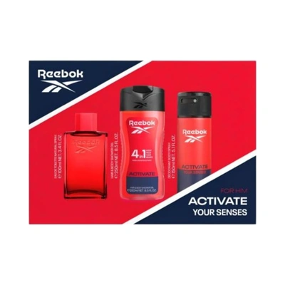 REEBOK Set activate set man eau de parfum 100 ml vaporizador + deo 150 + gel 250 ml 