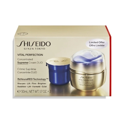 SHISEIDO Estuche vital perfection <br> concentrated supreme <br> crema 50 ml <br> + refill 50ml <br> 