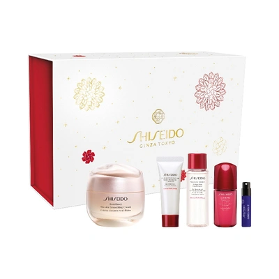 SHISEIDO Estuche benefiance <br> weinkle smoothing <br> crema 50 ml + <br> + limpiador 15ml + <br> tratamiento enriquecido 30ml <br> + serum 10ml  