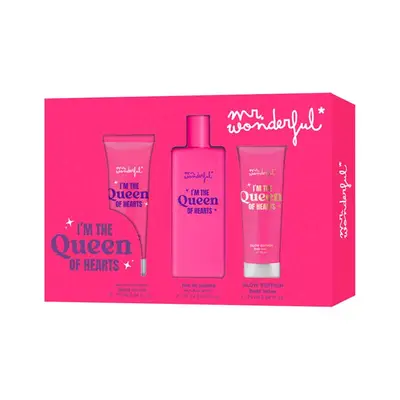 MR WONDERFUL Set i´m the queen of hearts eau de toilette 75 ml vaporizador + locion corporal 75 ml + crema de manos 75 ml 