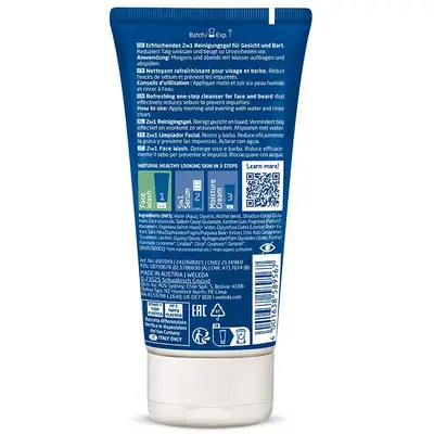 WELEDA Men limpiador 2 en 1 rostro 100 ml 