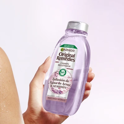 GARNIER Champú agua de arroz 300 ml 