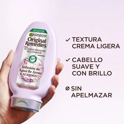 GARNIER Acondicionador agua de arroz 250 ml 