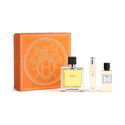 HERMES Estuche terre dhermes <br> eau de parfum <br> 75 ml vaporizador + gel de ducha <br> 40 ml + 15 ml vaporizador 