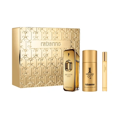 Rabanne Estuche million gold <br> eau de parfum intense <br> 100 ml vaporizador + 1 million desodorante <br> 150 ml + 10 ml vaporizador 