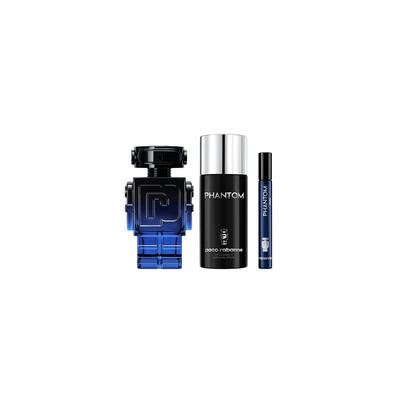 Rabanne Estuche phantom intense <br> eau de parfum <br> 100 ml vaporizador + desodorante <br> 150 ml + 10 ml vaporizador 