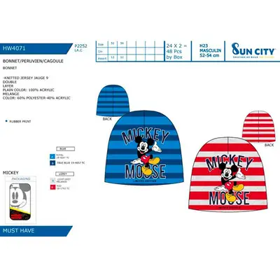 SUN CITY Gorro mickey surtido 