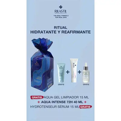 RILASTIL Set aqua intense 40 m l+ serum hidratante 15 ml + limpiador 15 ml 