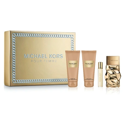 MICHAEL KORS Estuche pour femme <br> eau de parfum <br> 100 ml vaporizador + shower gel <br> 100 ml + body lotion <br> 100 ml + travel spray  <br> 10 ml 