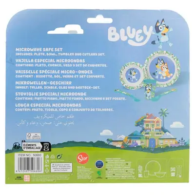 STOR Vajilla micro bluey 5 piezas 