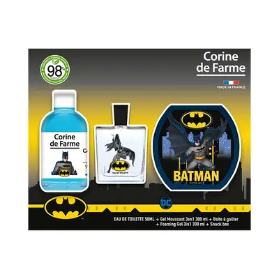 CORINE DE FARME Set batman edt 50 ml + espuma de baño 300 ml + caja merienda 