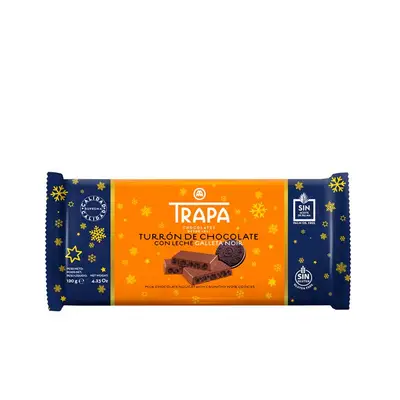 TRAPA Turron leche con galleta noir 120 gr 