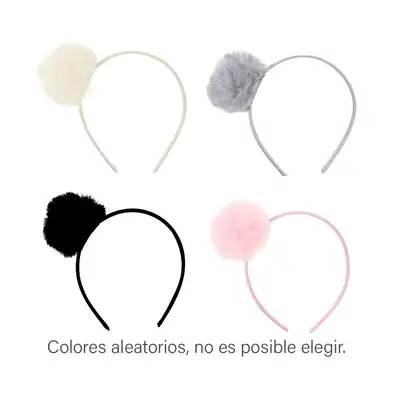 INCA Diadema infantil fina pompom 