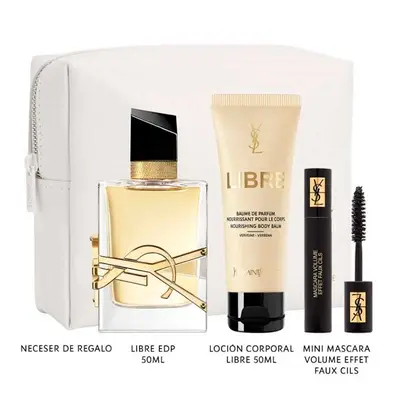 YVES SAINT LAURENT Estuche libre <br> eau de parfum <br> 50 ml vaporizador  <br> + body lotion 50ml <br> + pouch 