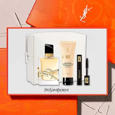 YVES SAINT LAURENT Estuche libre <br> eau de parfum <br> 50 ml vaporizador  <br> + body lotion 50ml <br> + pouch 