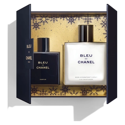 CHANEL Estuche bleu <br> parfum 50ml <br> vaporizador <br> + 3 en 1 <br> moisturizer <br> 90ml 