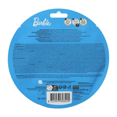 SENCE COLLECTION Mascarilla facial tela barbie weather blue 20 ml 