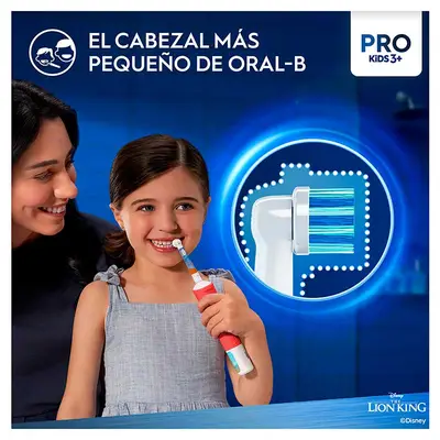 ORAL-B Set cepillo eléctrico vitality pro kids rey leon + funda de viaje 