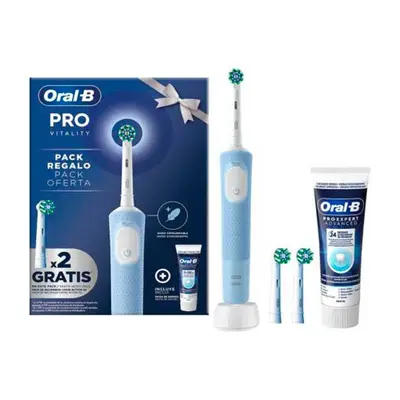 ORAL-B Cepillo eléctrico vitality + 2 recambios + pasta de dientes 75 ml 