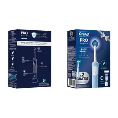 ORAL-B Cepillo eléctrico vitality + 2 recambios + pasta de dientes 75 ml 