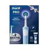 ORAL-B Cepillo eléctrico vitality + 2 recambios + pasta de dientes 75 ml 