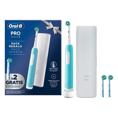 ORAL-B Estuche cepillo eléctrico pro1 + 2 recambios + funda de viaje 