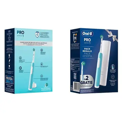 ORAL-B Estuche cepillo eléctrico pro1 + 2 recambios + funda de viaje 