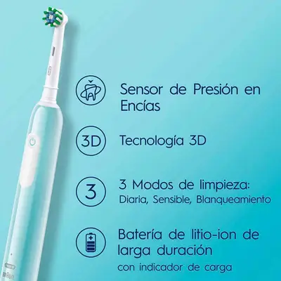 ORAL-B Estuche cepillo eléctrico pro1 + 2 recambios + funda de viaje 