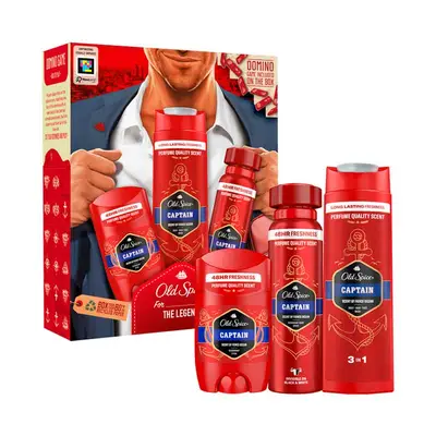 OLD SPICE Estuche gentleman desodorante stick 50 ml + desodorante spray 150 ml + gel de ducha 250 ml + regalo 