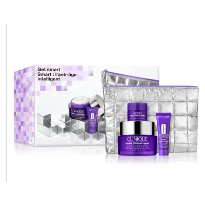 CLINIQUE Estuche smart clinical <br> repair 50ml <br> + serum clinical 10ml <br> + smart ojos 5ml <br> + neceser <br> 