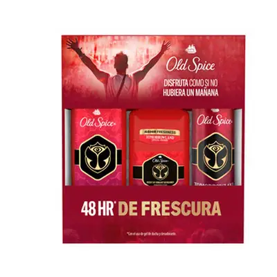 OLD SPICE Estuche tomorrowland desodorante stick 50 ml + desodorante spray 150 ml + gel de dcuha 400 ml 