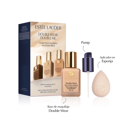 ESTEE LAUDER Estuche double wear  + esponja + difusor 