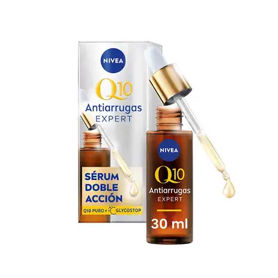 NIVEA Set facial q10 crema de día fp15 50 ml + crema de noche 50 ml + serum expert doble accion 30 ml 