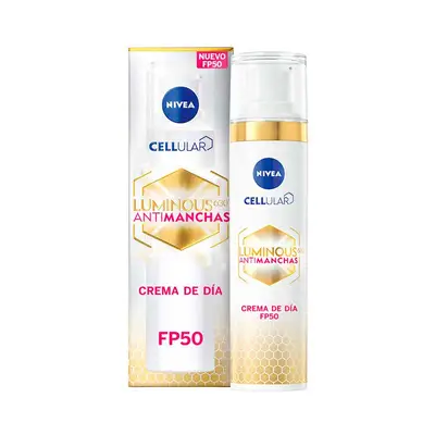 NIVEA Set facial cellular luminous serum antimanchas 30 ml + crema de día fp50 antimanchas 40 ml + crema de manos antimanchas 50 ml 