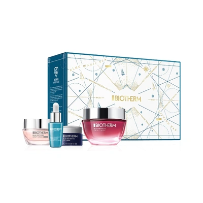 BIOTHERM Estuche blue peptides <br> crema 50 ml + <br> life plakton elixir <br> 7 ml + <br> crema noche 15ml <br>+ ojos 5ml 