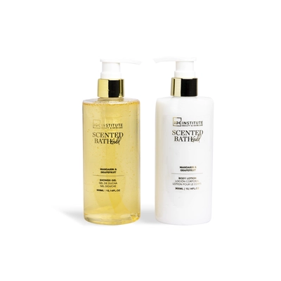 IDC Set de baño duo mini gold gel de ducha 300ml + locion corporal 300ml 