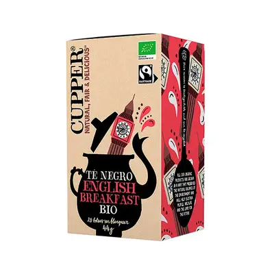 CUPPER Infusion bio te negro english breakfast 20 unidades 