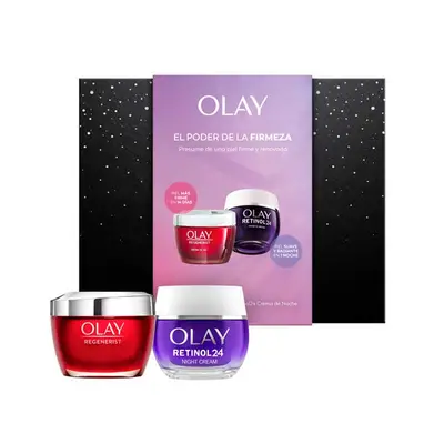 OLAY Set facial crema regenerist 50 ml + crema retinol 50 ml + caja regalo 