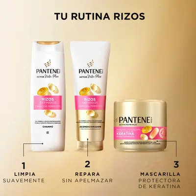 PANTENE Champu para caebllo rizado 625 ml 