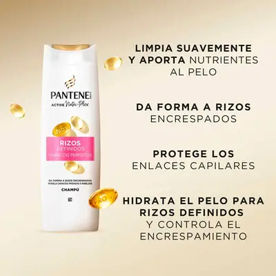 PANTENE Champu para caebllo rizado 625 ml 