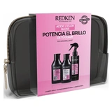 REDKEN Estuche acidic color gloss <br>champu 300 ml + acondicionador 300 ml <br>+ protector termico 190 ml 