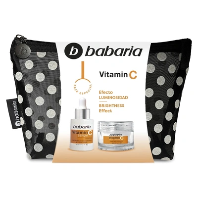 BABARIA Estuche vitamina c con crema facial hidratante 50 ml + serum facial 30 ml 