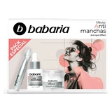 BABARIA Estuche antimanchas crema facial 50 ml + roll on contorno de ojos 12 ml + serum facial 30 ml 